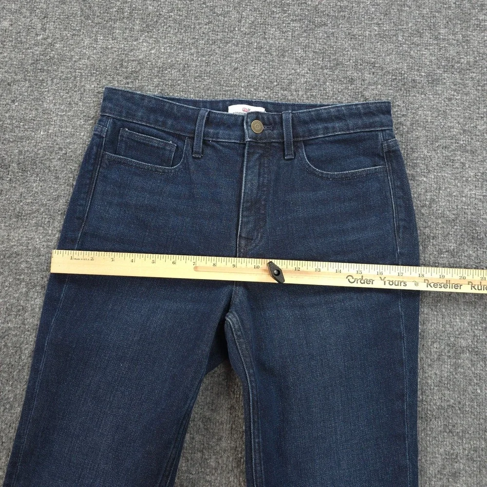Vineyard Vines Jeans Womens 26 Straight Crop High Rise Dark Wash Casual Preppy